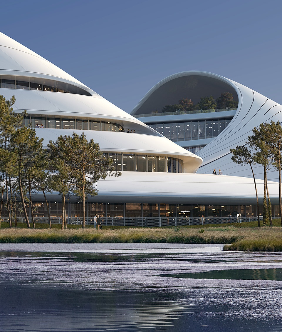 jiaxing civic center china by mad