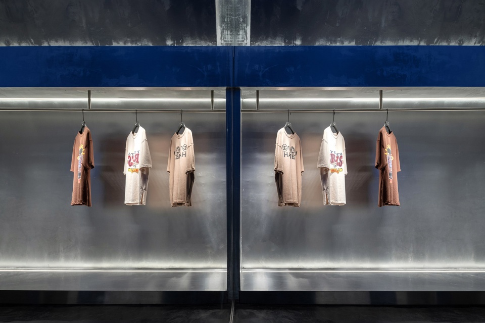 fish yu clothing exhibition hall china by ge space design