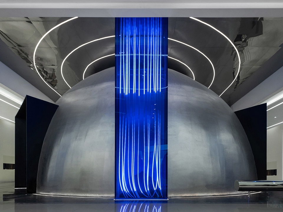 fish yu clothing exhibition hall china by ge space design