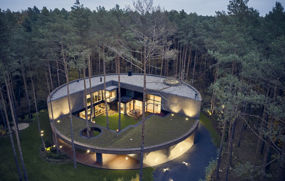 circle wood poland by mobius architects
