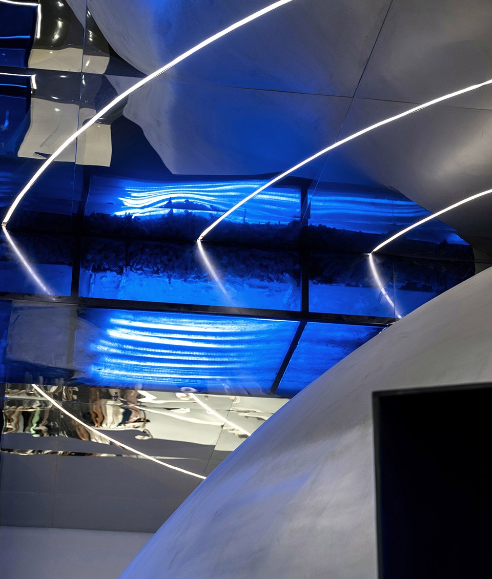 fish yu clothing exhibition hall china by ge space design