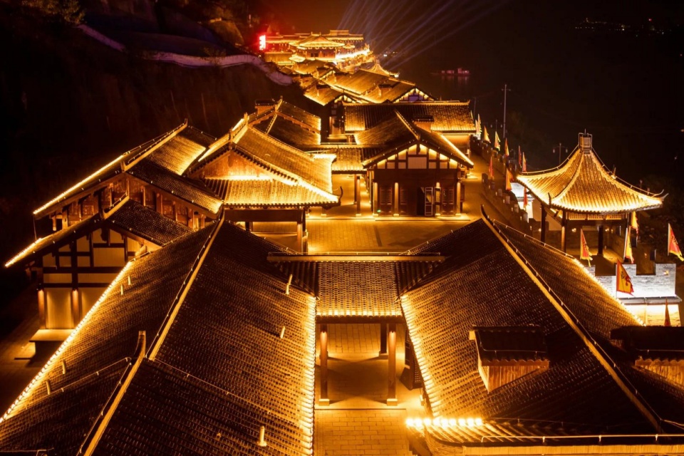 Zhangfei Temple Folk Custom Street Chongqing Yuandao Architecture