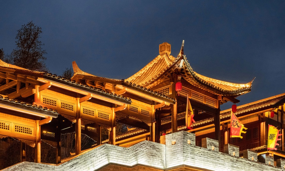 Zhangfei Temple Folk Custom Street Chongqing Yuandao Architecture