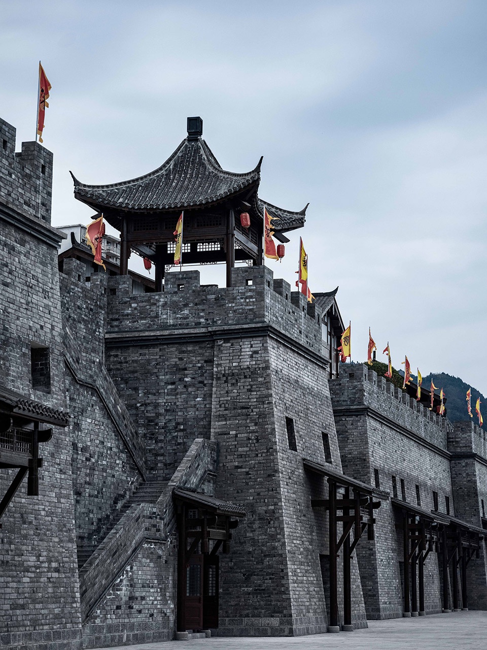Zhangfei Temple Folk Custom Street Chongqing Yuandao Architecture