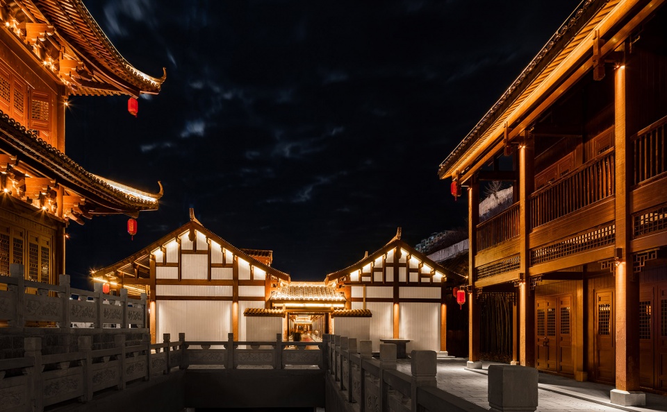 Zhangfei Temple Folk Custom Street Chongqing Yuandao Architecture