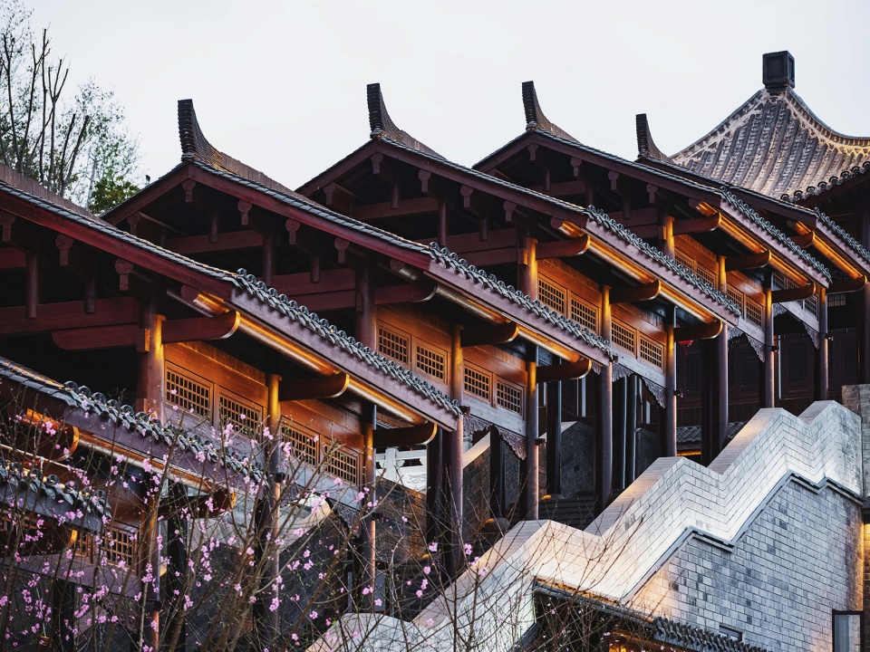 Zhangfei Temple Folk Custom Street Chongqing Yuandao Architecture