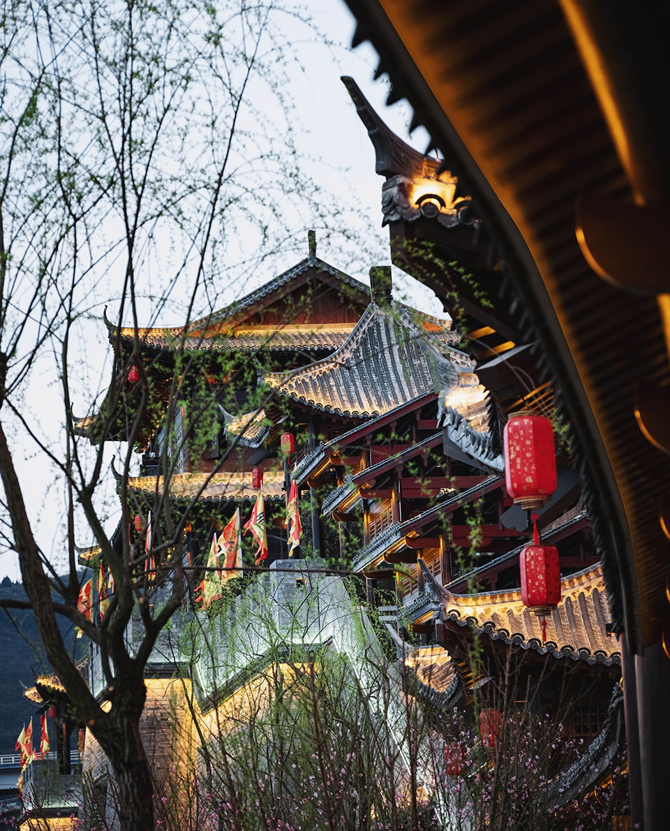 Zhangfei Temple Folk Custom Street Chongqing Yuandao Architecture