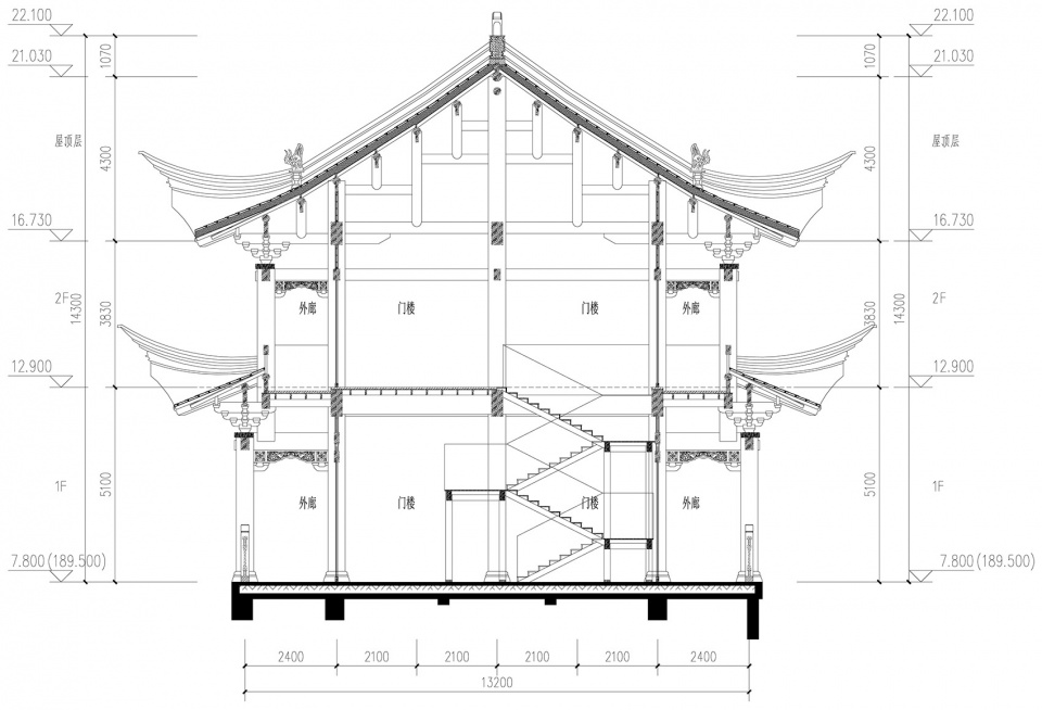 Zhangfei Temple Folk Custom Street Chongqing Yuandao Architecture