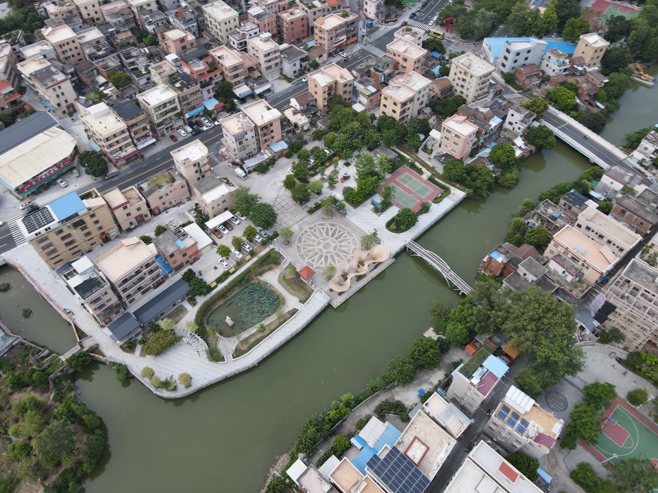 huanglong waterfront bamboo pavilion china by atelier cns