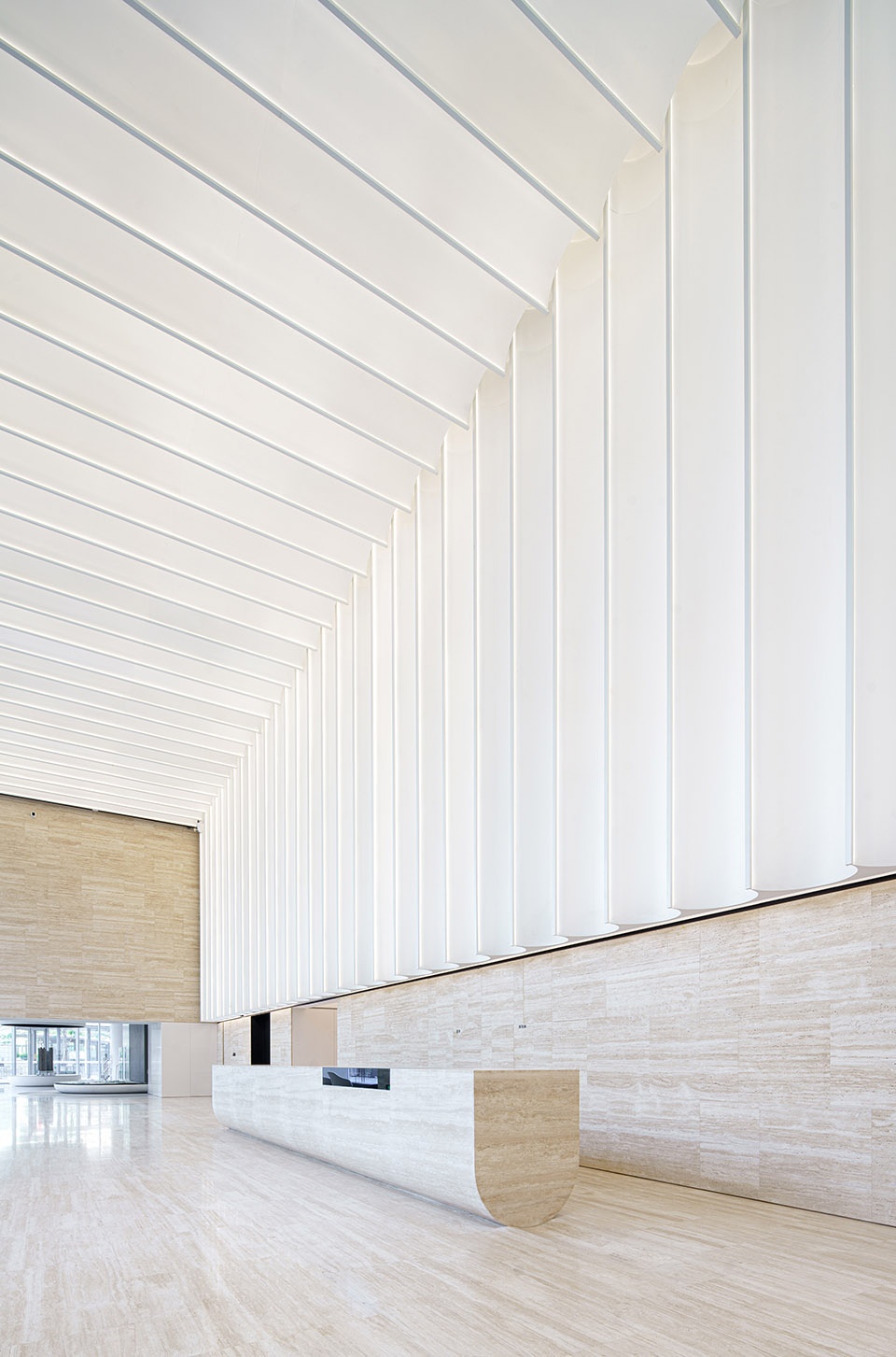 Shenzhen Sungang centre lobby and showroom China by AIM ARCHITECTURE
