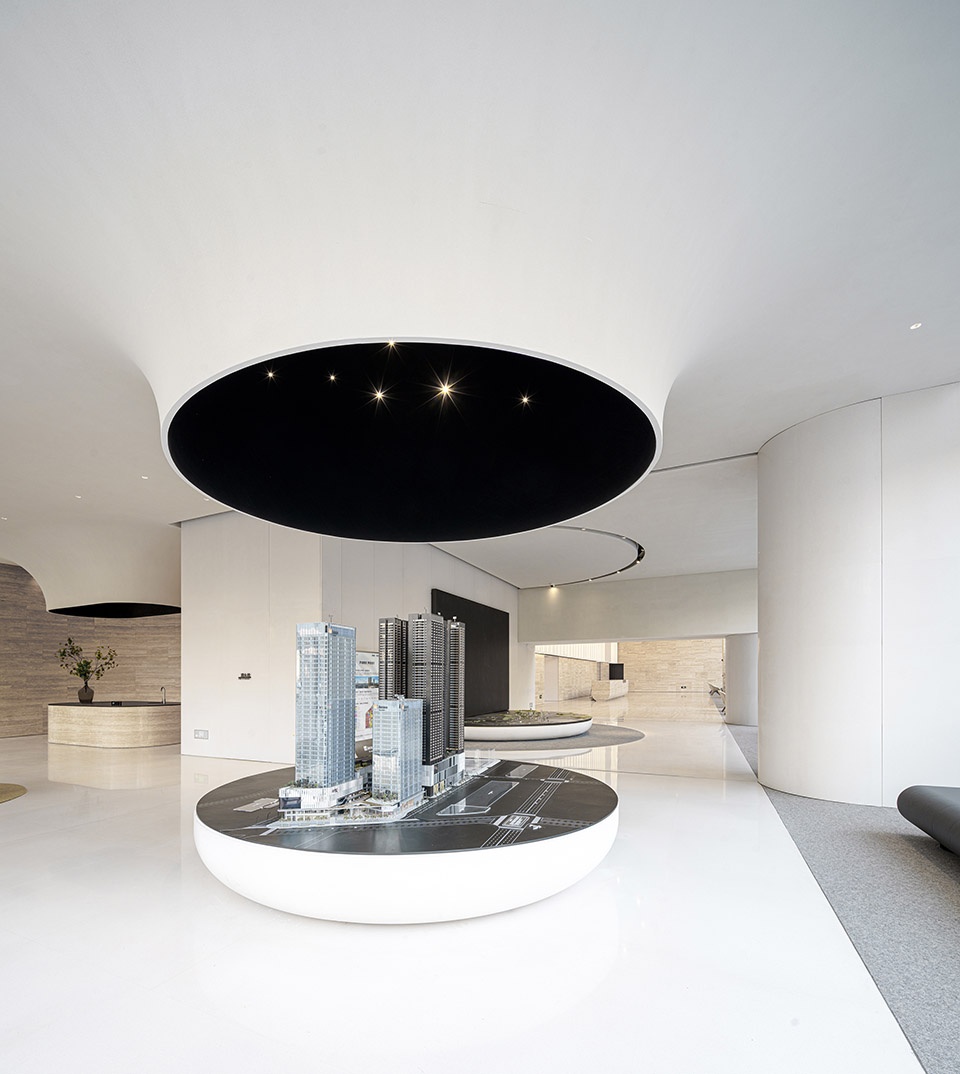 Shenzhen Sungang centre lobby and showroom China by AIM ARCHITECTURE