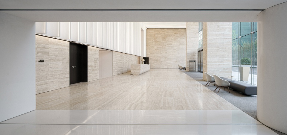 Shenzhen Sungang centre lobby and showroom China by AIM ARCHITECTURE