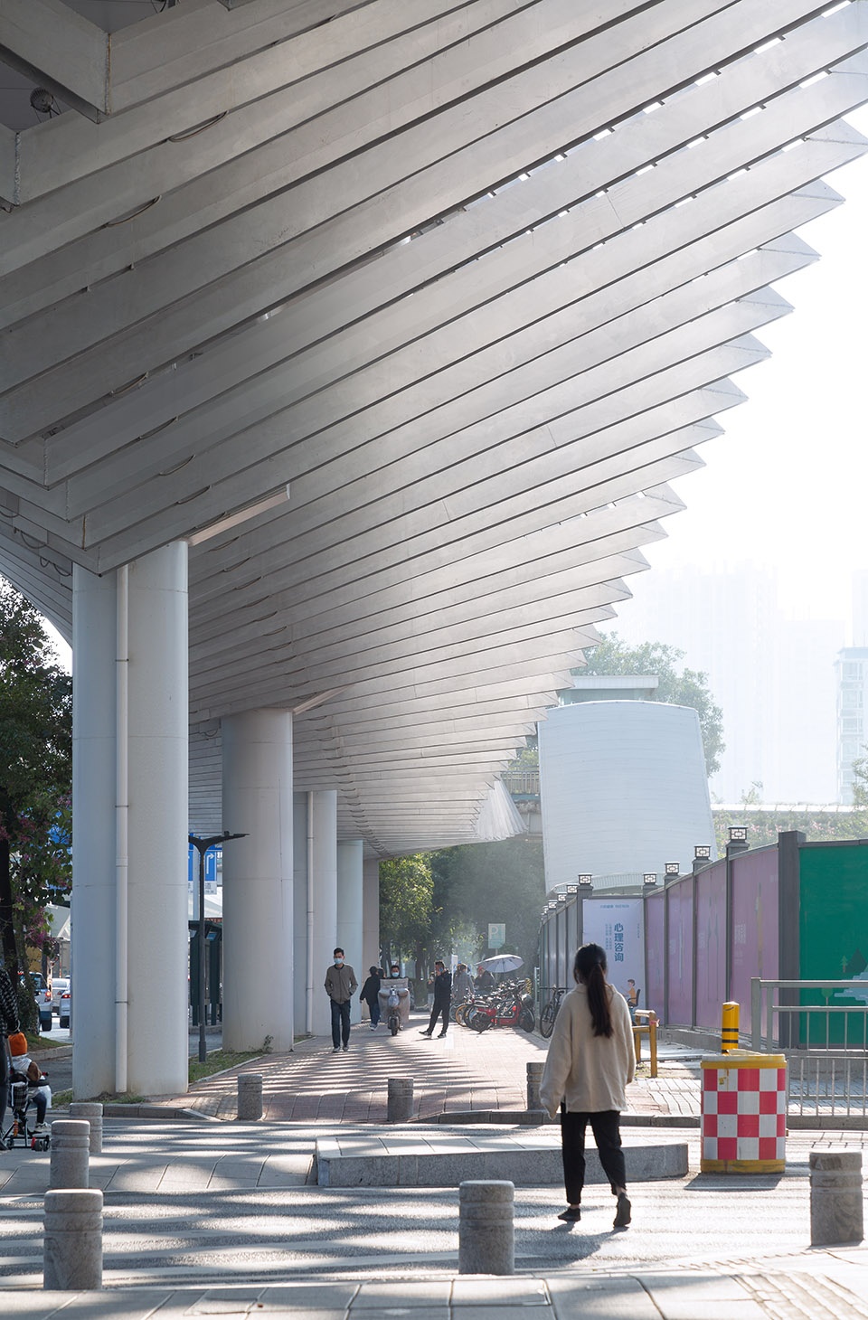 link city with nine dragon bridges longgang core area overpasses design china by fcha
