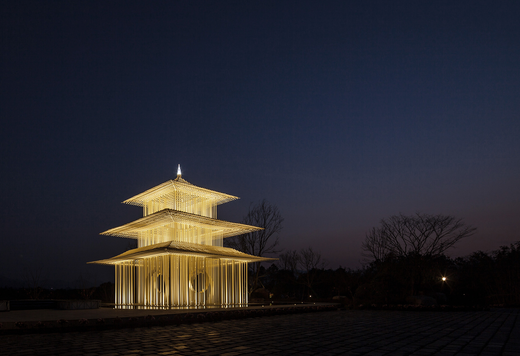 shadowless pavilion china by shanghai dachuan architects