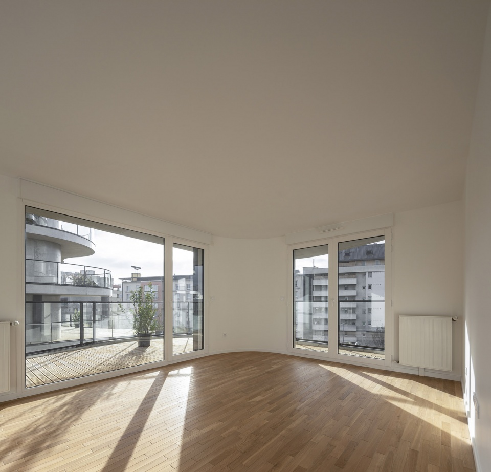 courbes residential building by christophe rousselle architecte