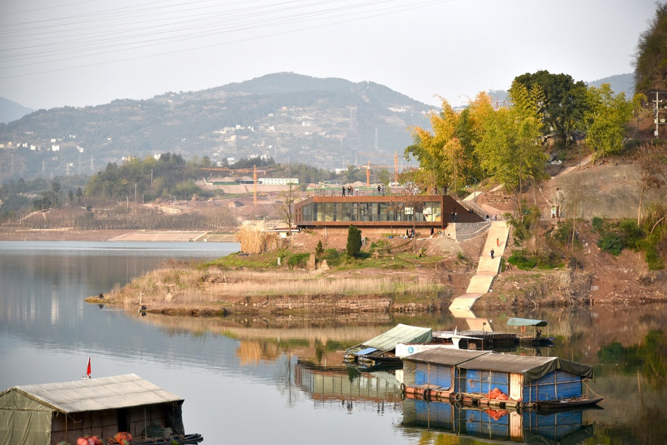 Yunyang Ring Lake Greenway Woodfish Pack Station Folie Architecture