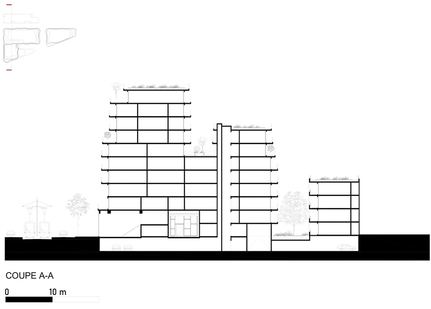 courbes residential building by christophe rousselle architecte