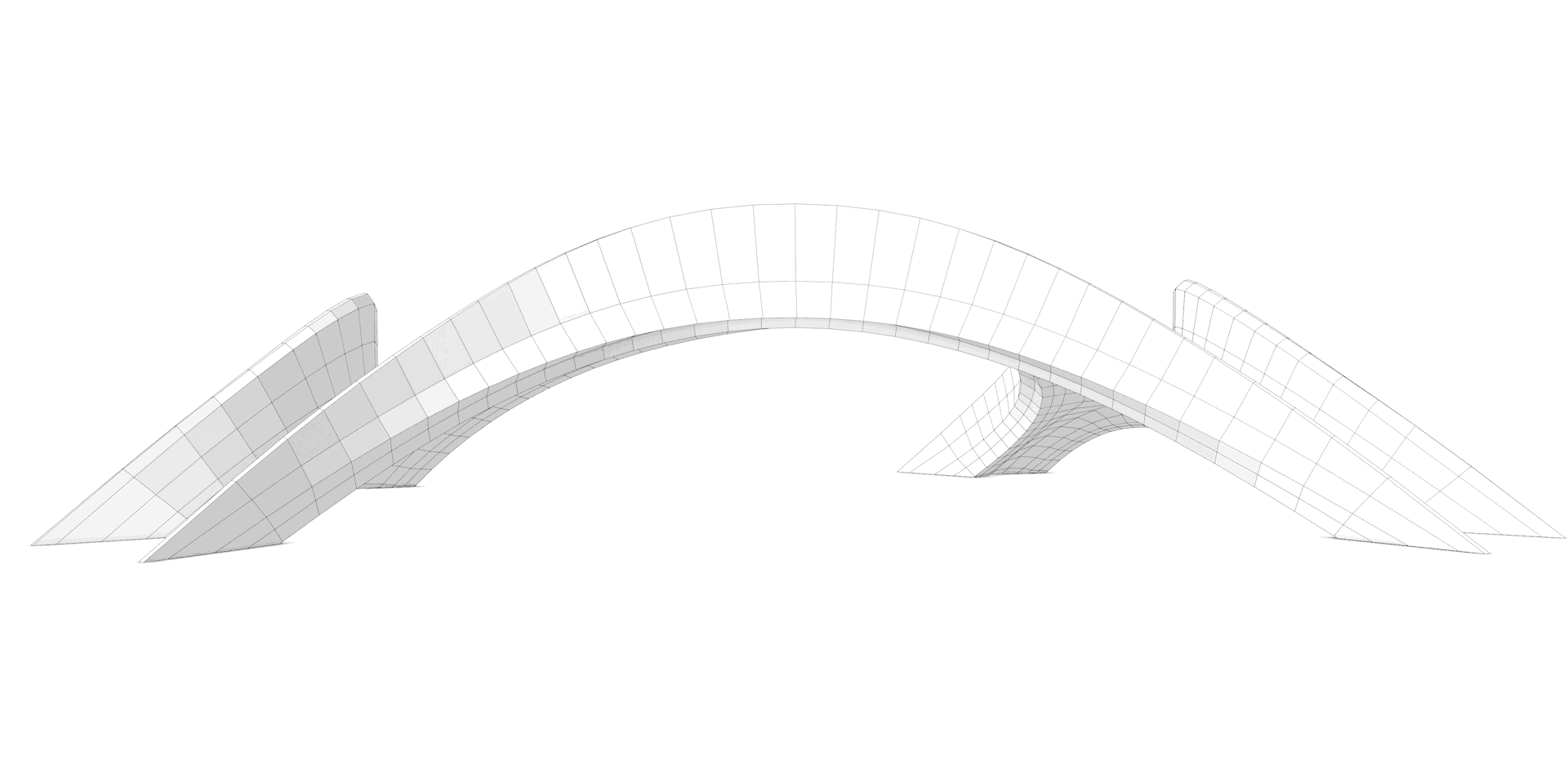 introducing striatus the first of its kind 3d concrete printed arched bridge by zaha hadid architects