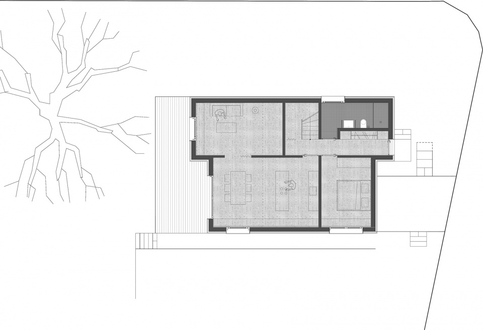 house made of spruce by mwarchitekten