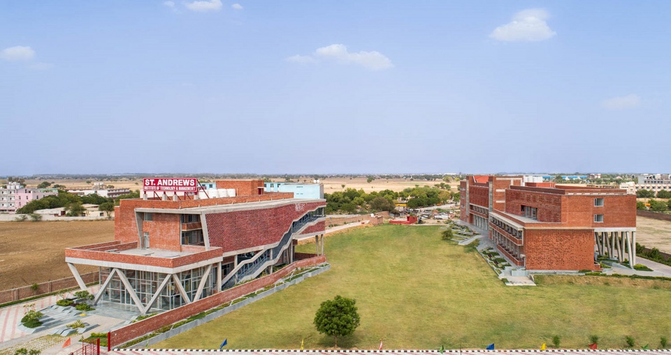 st andrews institute of technology and management girls hostel block by zero energy design lab