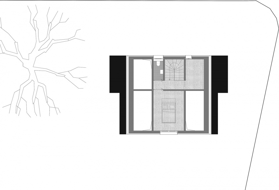 house made of spruce by mwarchitekten