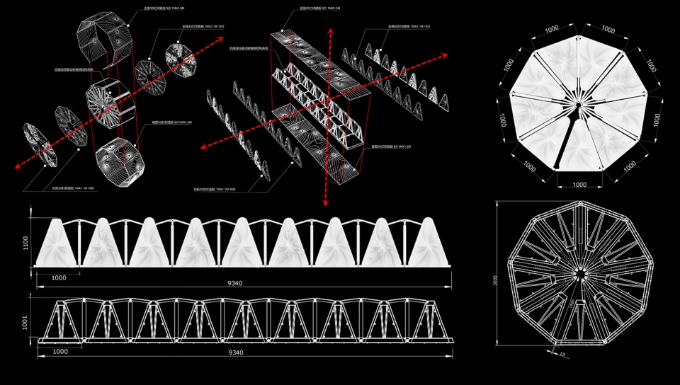 eternal wheel 3d printing stretchable landscape pedestrian bridge in shanghai by blua
