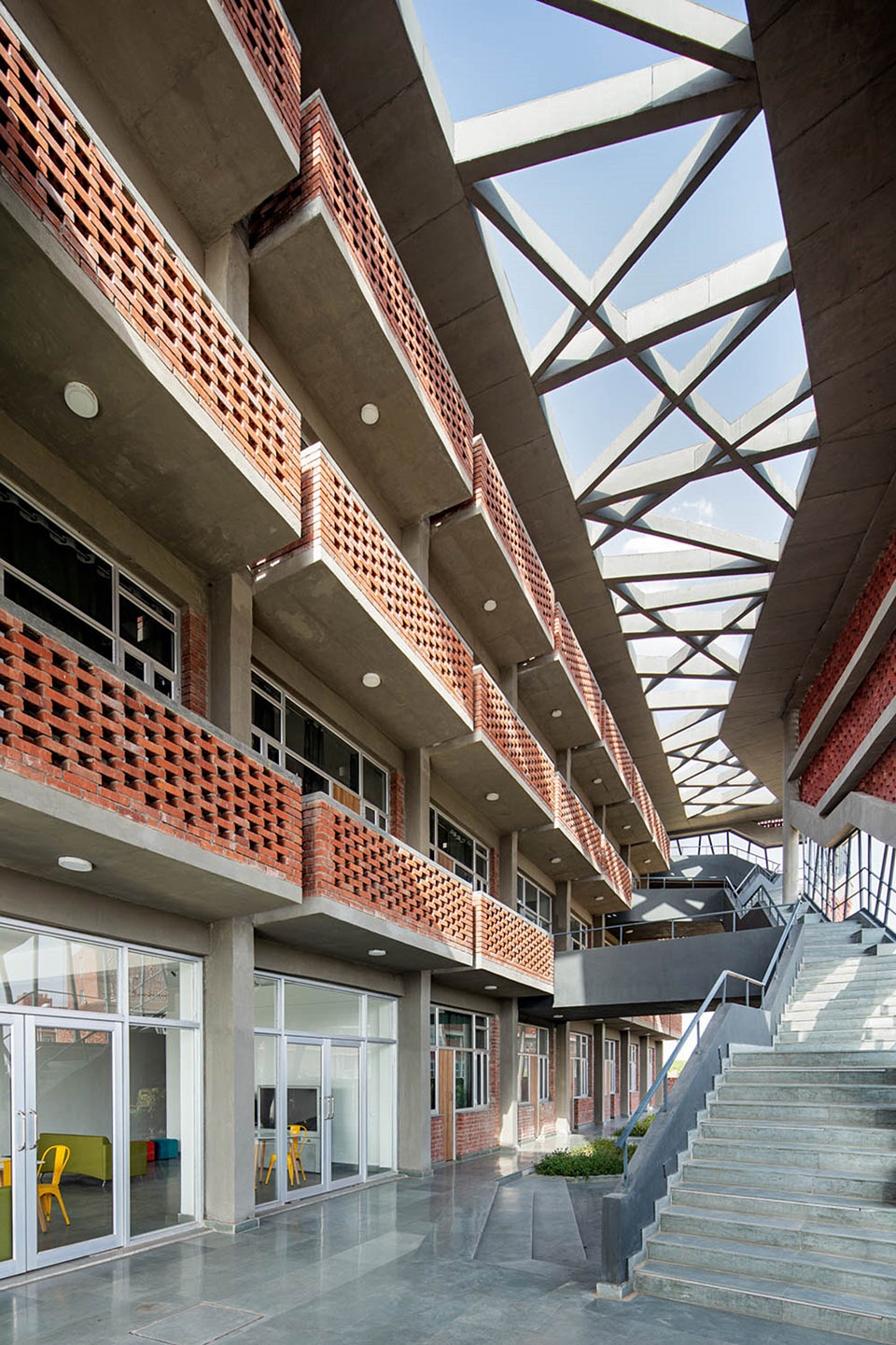 st andrews institute of technology and management girls hostel block by zero energy design lab