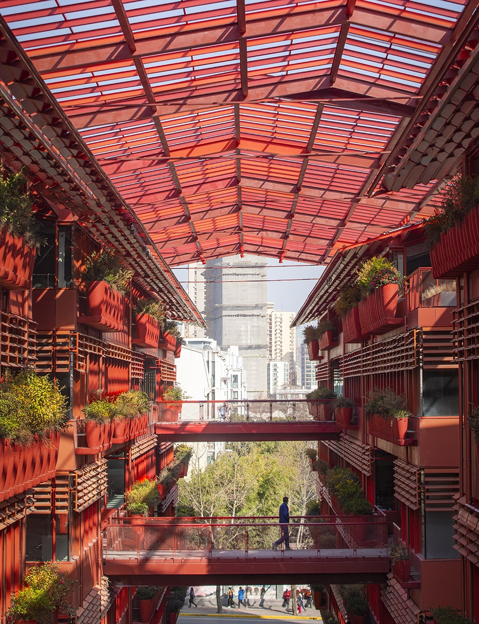 landscape architectural and living facade design for the roof by aspect studios