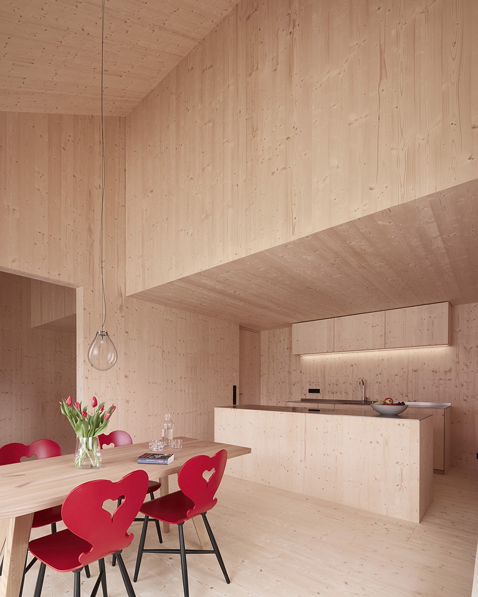 house made of spruce by mwarchitekten