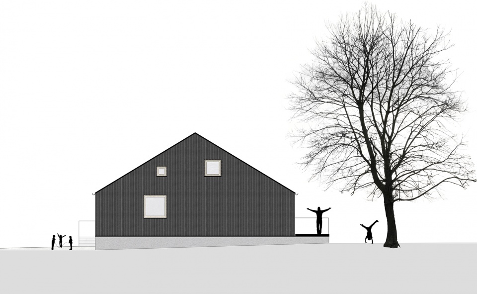 house made of spruce by mwarchitekten