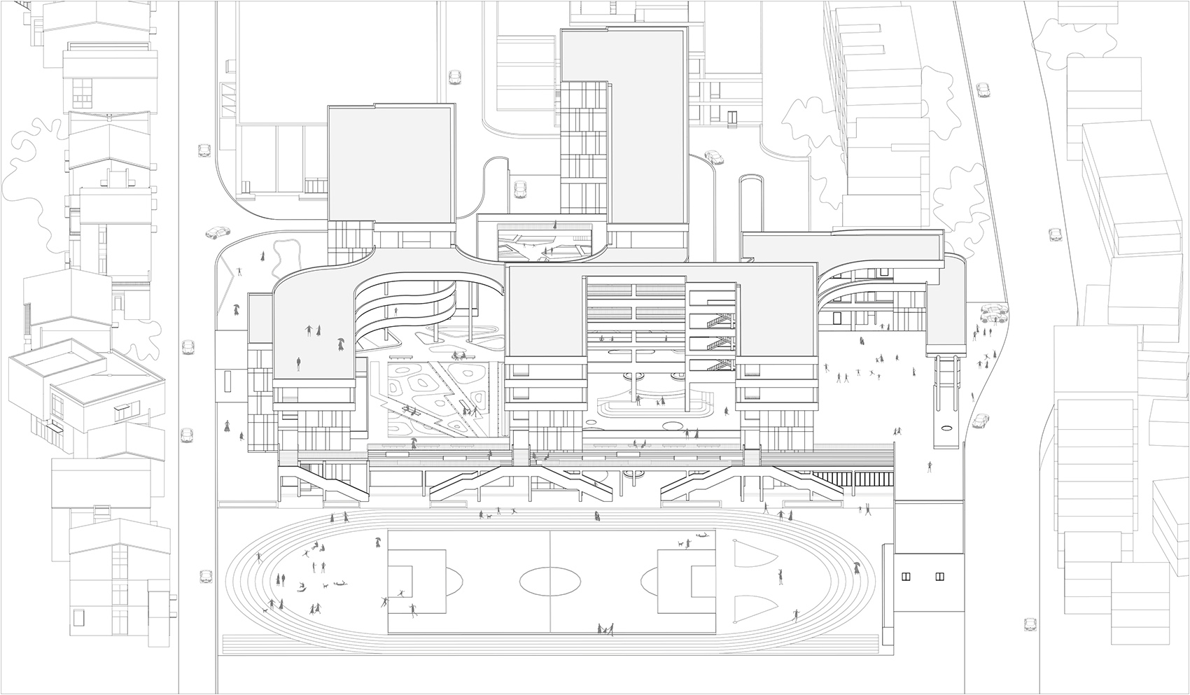 nanshan wufutang foreign language school china by describing architecture studio