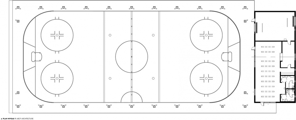 Parc des Saphirs skating rink by ABCP architecture