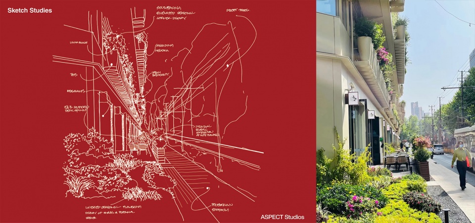 landscape architectural and living facade design for the roof by aspect studios