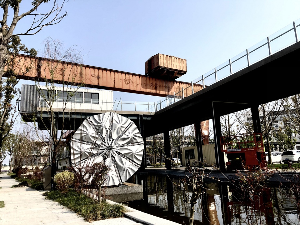 eternal wheel 3d printing stretchable landscape pedestrian bridge in shanghai by blua