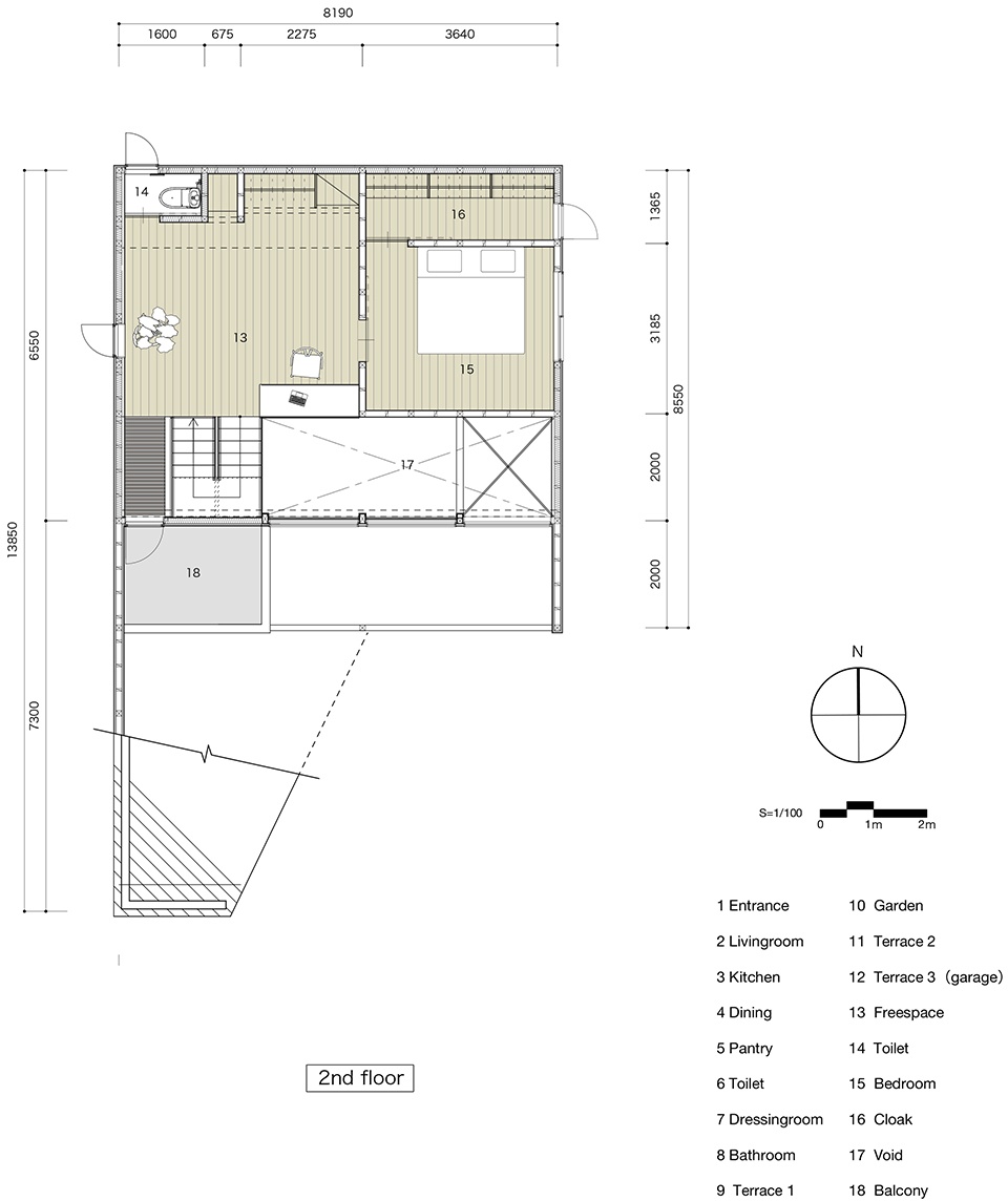 house hm by hideo arao architects