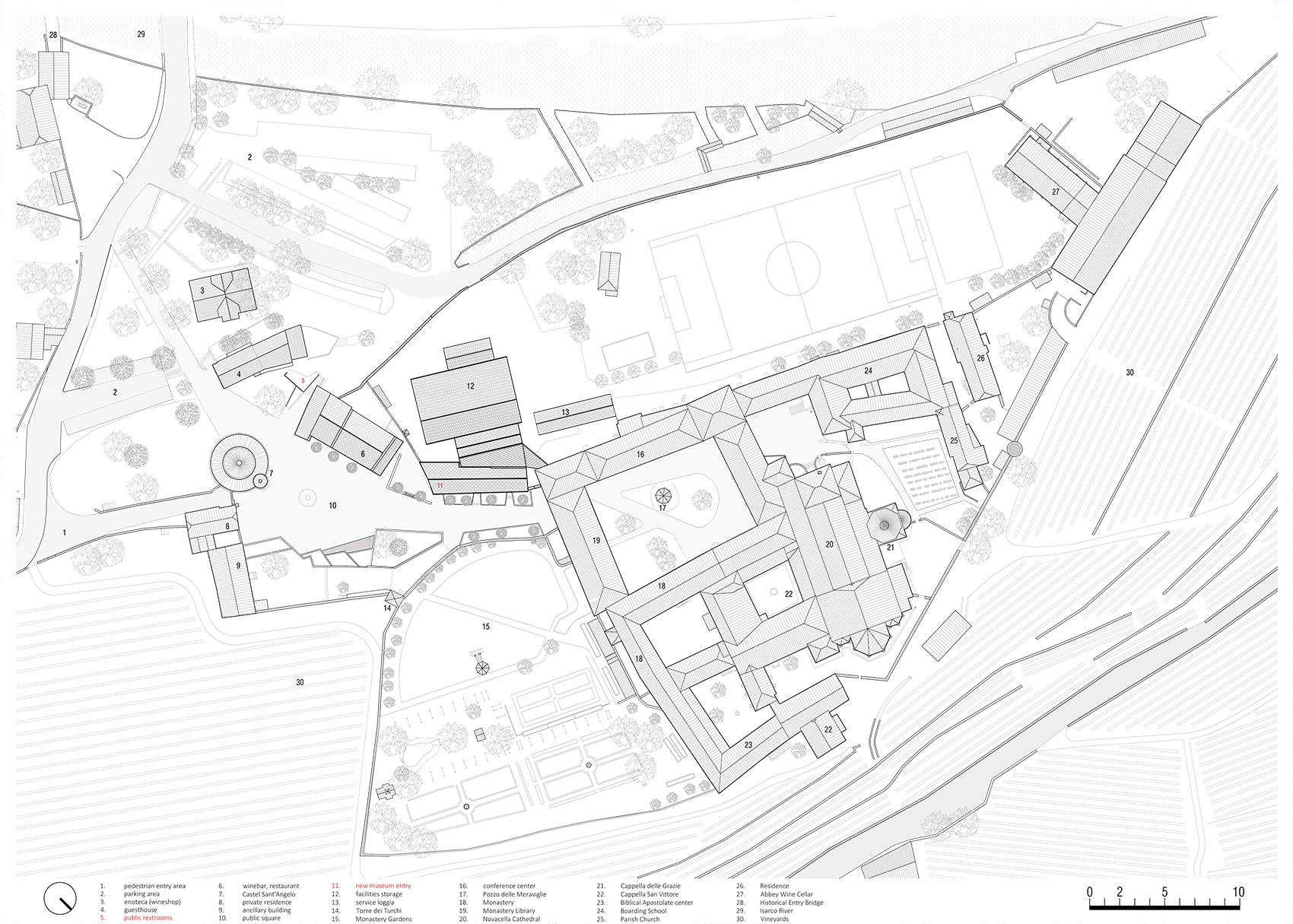 novacella abbey museum addition by modusarchitects