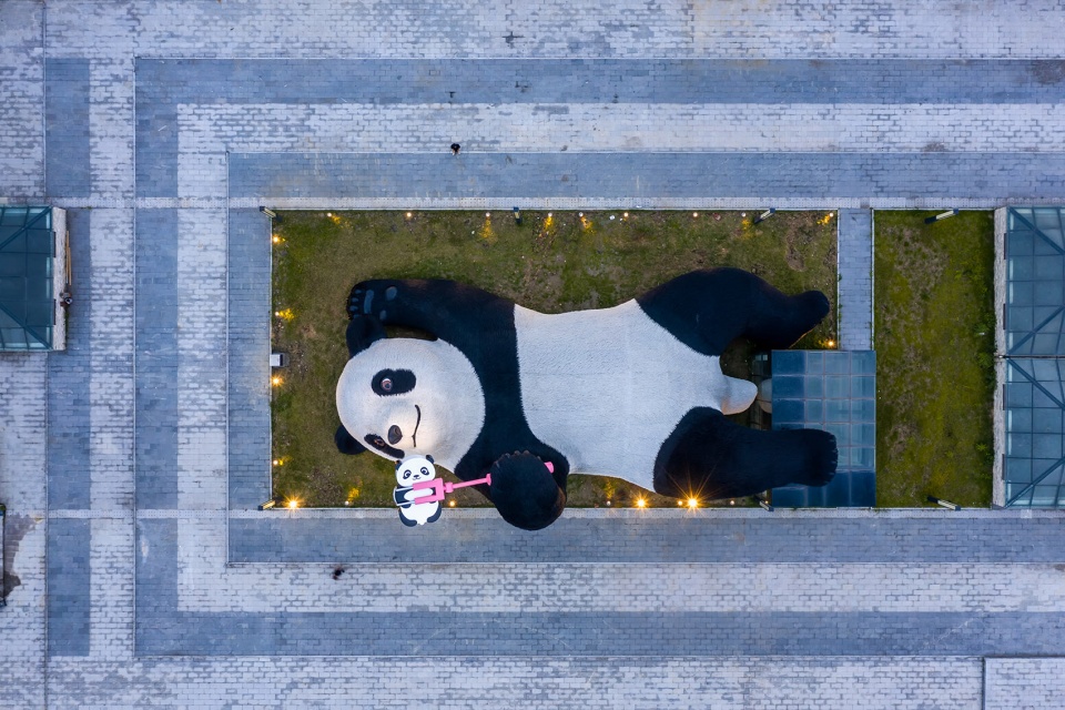 selfie panda by uap florentijn hofman