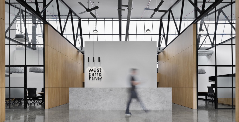 west carr harvey office design by studiomint design group