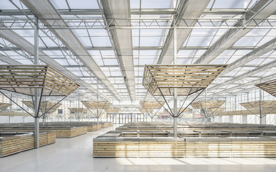 temporary site of shengli market china by luo studio