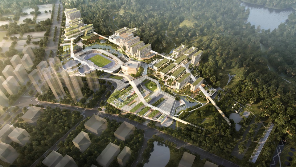 shenzhen institute of advanced technology campus design by remix studio