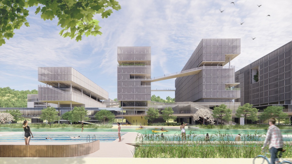 shenzhen institute of advanced technology campus design by remix studio