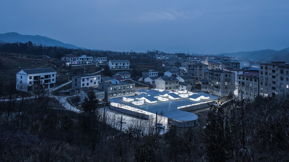fresh food theatre vegetable market of longba town china by describing architecture studio