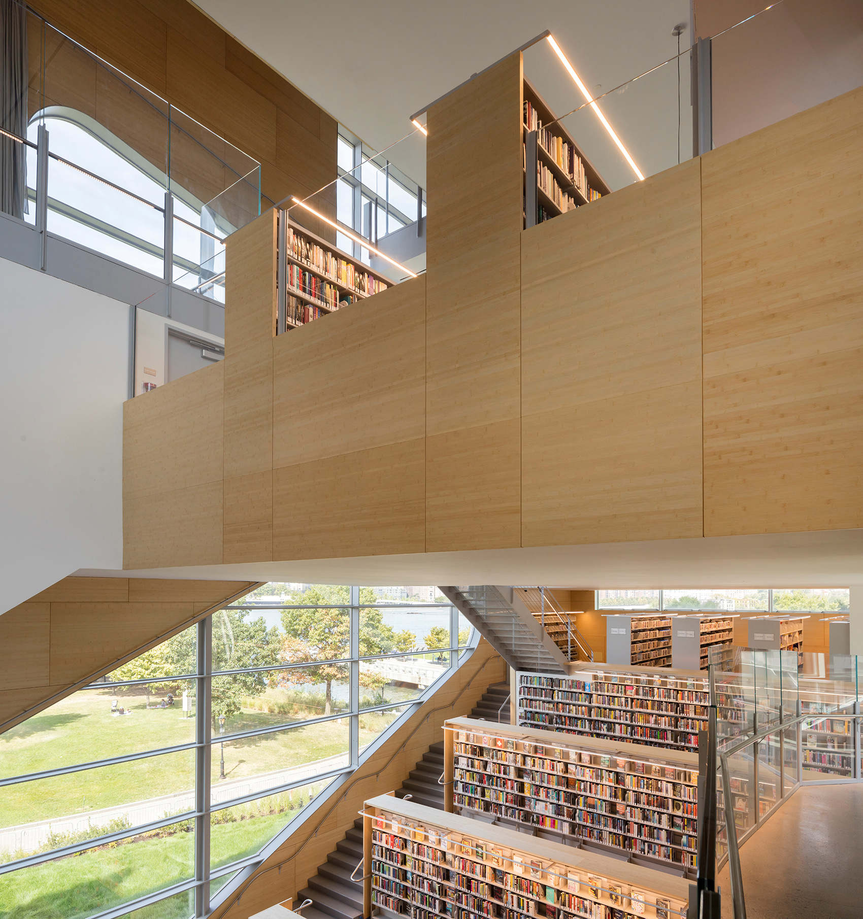 hunters point library queens by steven holl architects