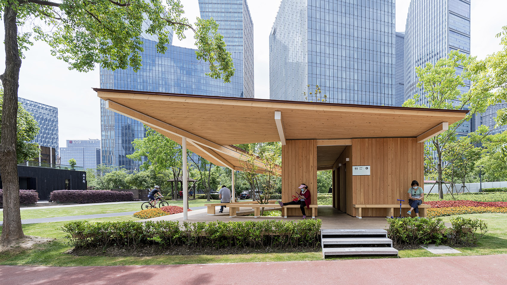 river view service kiosk east bund shanghai by atelier z