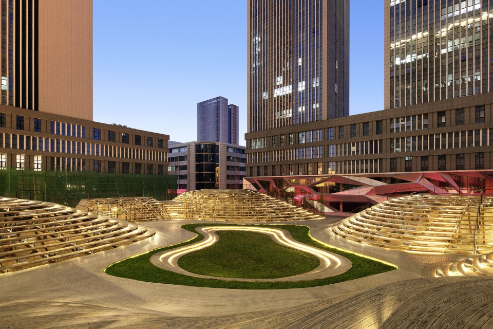 Bamboo Hill Tianjin Vision Hill Plaza China by Origin Architect
