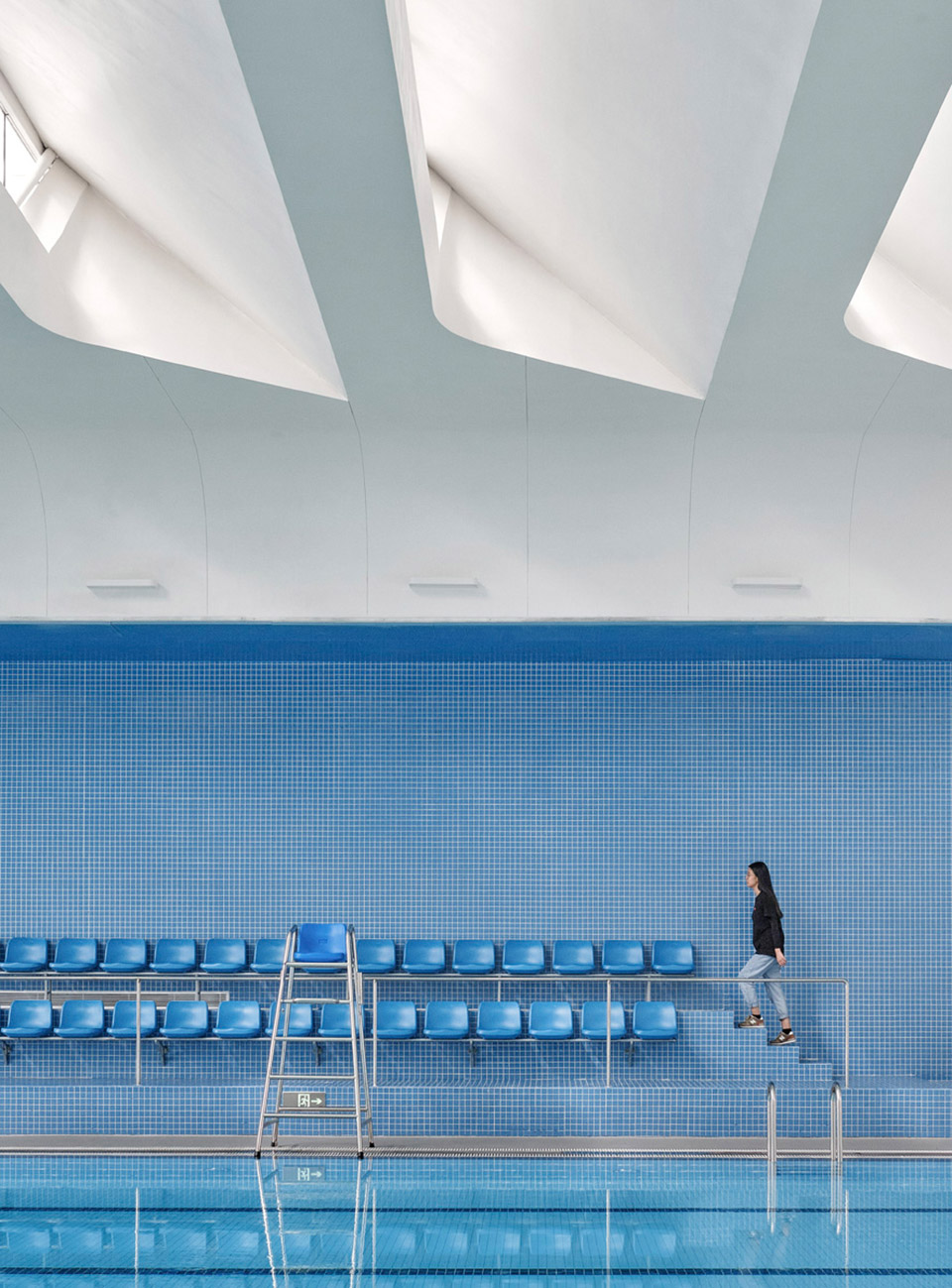 Shanghai Qingpu Pinghe Sports Center China by OPEN Architecture
