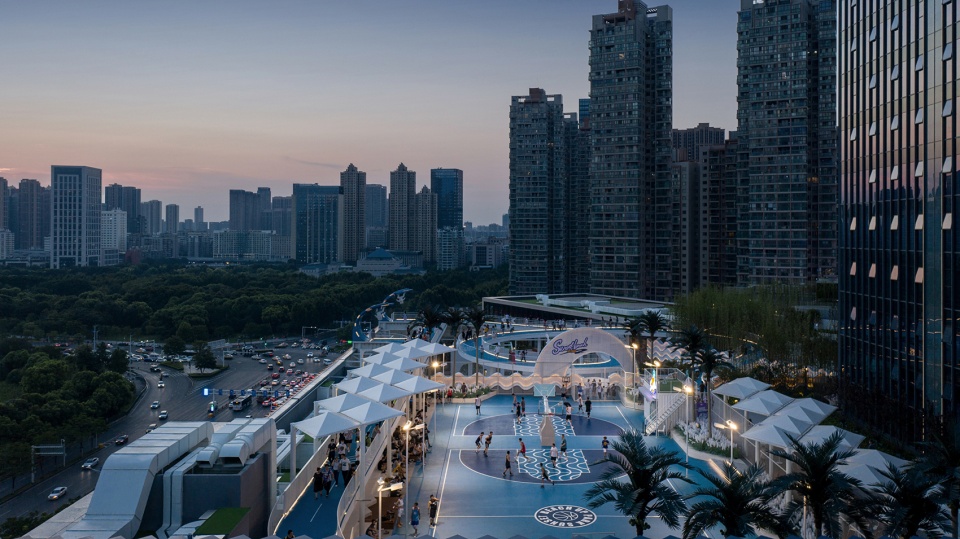 wuhan jiangchen paradise walk rooftop landscape china by flo