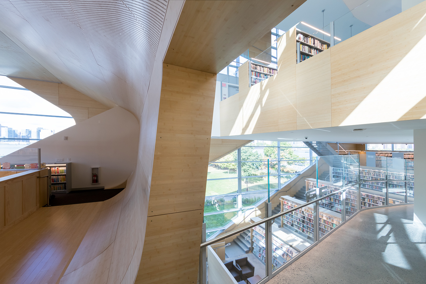 hunters point library queens by steven holl architects