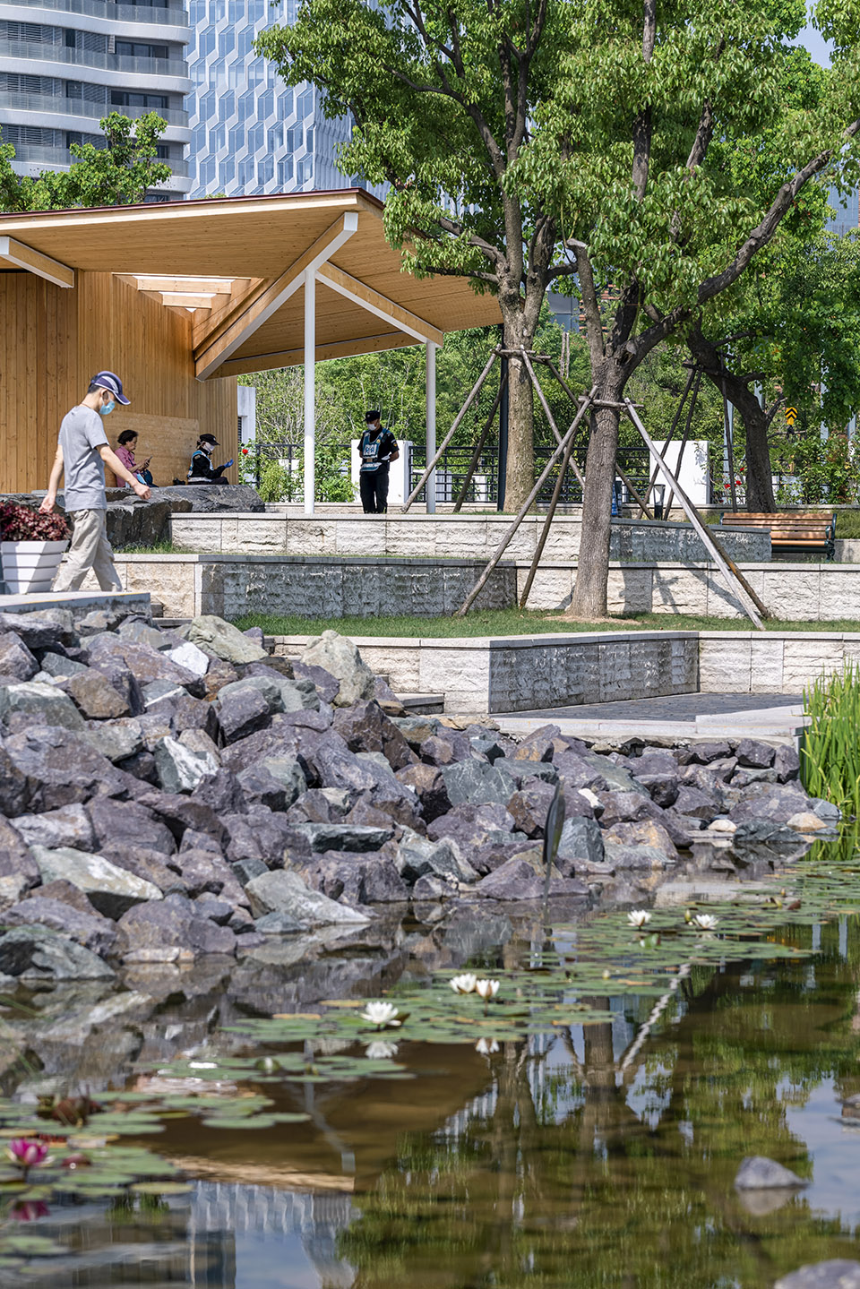 river view service kiosk east bund shanghai by atelier z