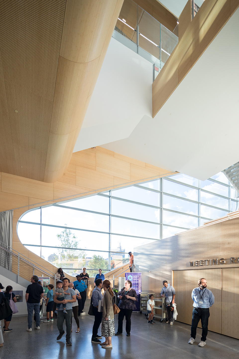 hunters point library queens by steven holl architects